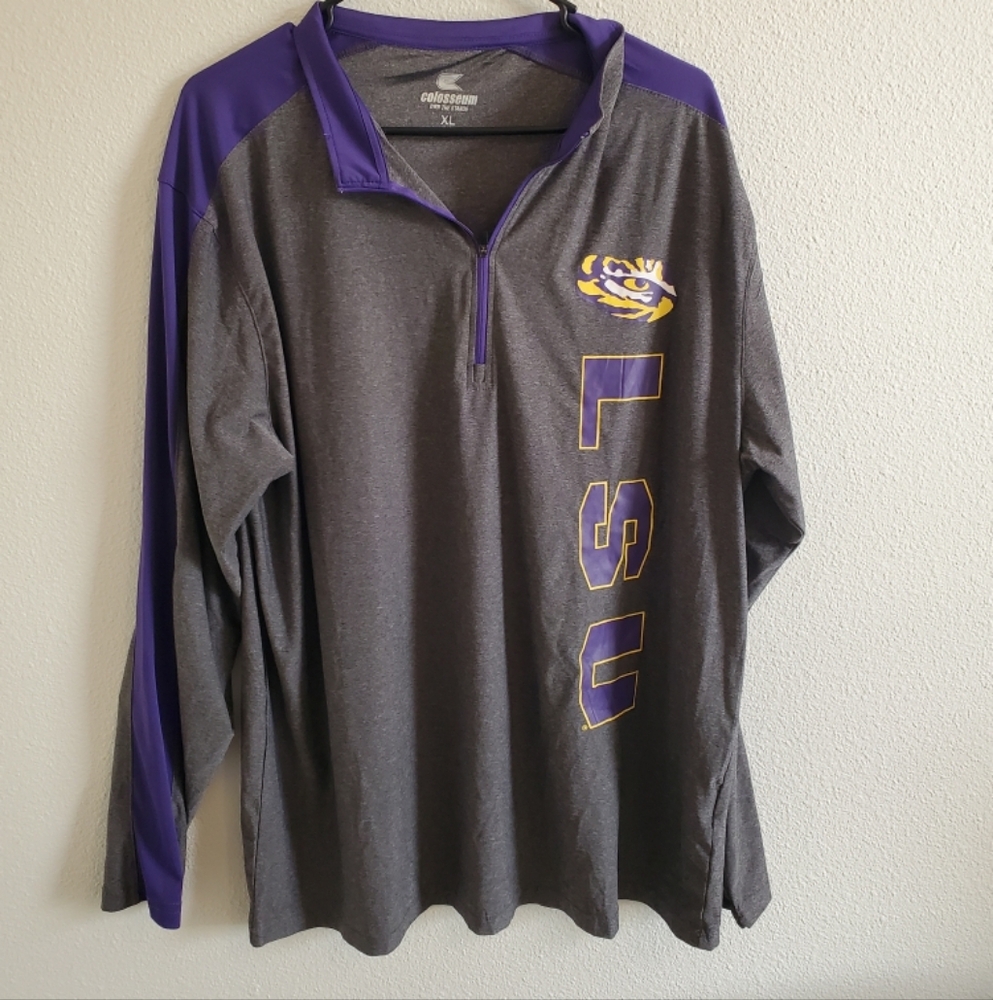 LSU men's quarter zip NWOT #222